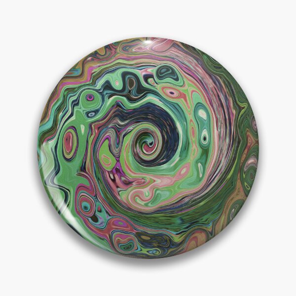 Item preview, Groovy Abstract Retro Brown and Green Swirl designed and sold by myrubiogarden.