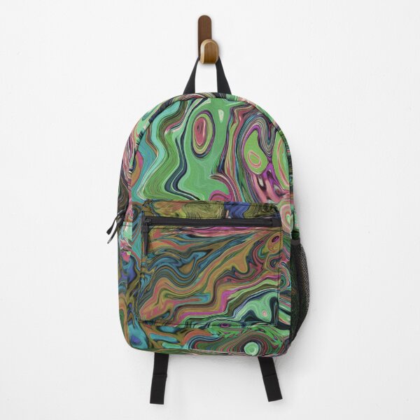 Item preview, Groovy Abstract Retro Brown and Green Swirl designed and sold by myrubiogarden.