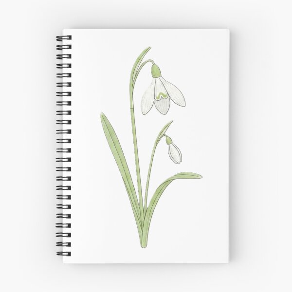 Item preview, Snowdrop Botanical Flower Art Print, Galanthus Watercolor Illustration, Minimalist Spring Wildflower Drawing, Vintage Botanical Wall Decor, Cottagecore Floral Design, Elegant Nature Artwork designed and sold by Zaitmiprints.