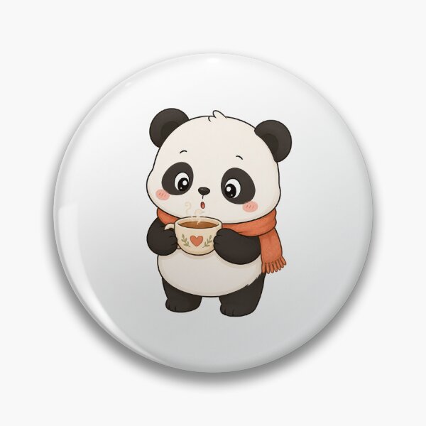 Item preview, Cute Panda Drinking Hot Coffee Kawaii Cartoon Cozy Design designed and sold by Seculinator.