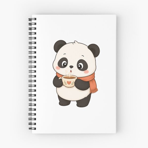Item preview, Cute Panda Drinking Hot Coffee Kawaii Cartoon Cozy Design designed and sold by Seculinator.