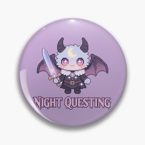 Item preview, Night Questing Demon Knight - Cute Fantasy Pixel Art designed and sold by PotionPixelArt.