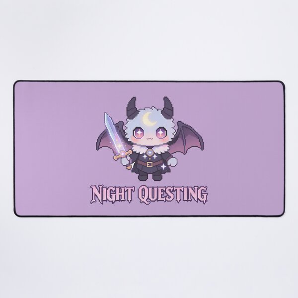 Item preview, Night Questing Demon Knight - Cute Fantasy Pixel Art designed and sold by PotionPixelArt.