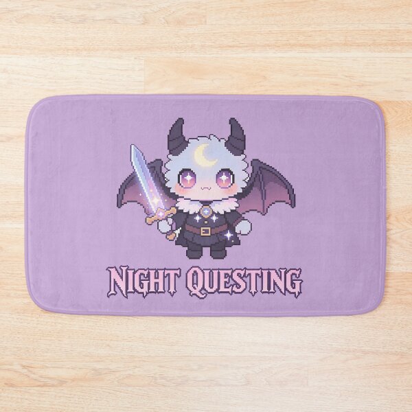 Item preview, Night Questing Demon Knight - Cute Fantasy Pixel Art designed and sold by PotionPixelArt.