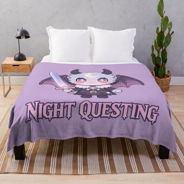 Item preview, Night Questing Demon Knight - Cute Fantasy Pixel Art designed and sold by PotionPixelArt.