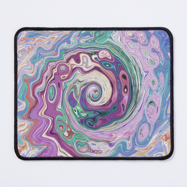 Item preview, Groovy Retro Abstract Purple and Brown Swirl designed and sold by myrubiogarden.