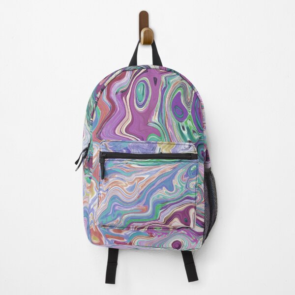 Item preview, Groovy Retro Abstract Purple and Brown Swirl designed and sold by myrubiogarden.