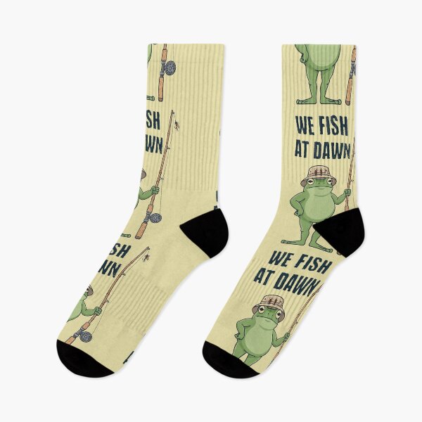 Item preview, We Fish At Dawn Funny Frog Fly Fishing Angler designed and sold by d247.