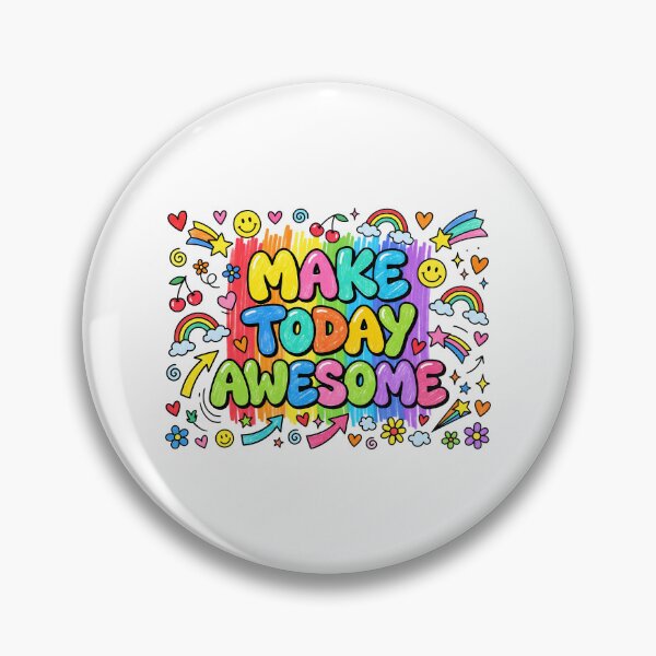 Item preview, Make Today Awesome Doodle Typography designed and sold by tahminsdesign25.