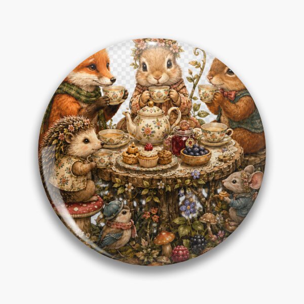 Item preview, Woodland Creature Tea Party Scene designed and sold by TaiwoDesigns.