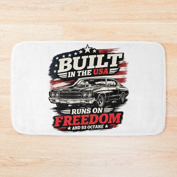 Item preview, Built in the USA Runs on Freedom | American Muscle Car T-Shirt designed and sold by LukWer.