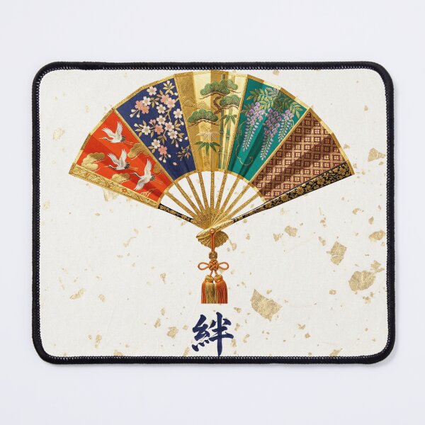 Item preview, Kizuna — Japanese Fan Art | Auspicious Fan Pattern designed and sold by KimonoKotoba.