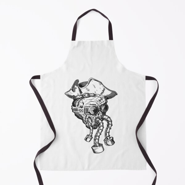 Item preview, Post-Apocalyptic Pirate Skull Cybernetic Art with shades designed and sold by HELLPclothing.