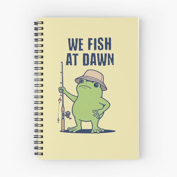 Item preview, We Fish At Dawn Funny Frog Fisherman Angler designed and sold by d247.