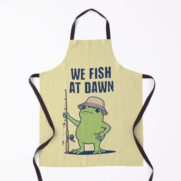 Item preview, We Fish At Dawn Funny Frog Fisherman Angler designed and sold by d247.