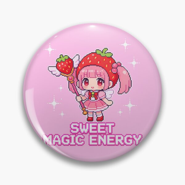 Item preview, Sweet Magic Energy - Strawberry Magical Girl Pixel Art designed and sold by PotionPixelArt.