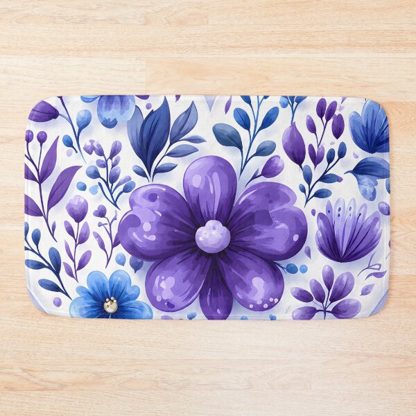 Item preview, Hearts 7 - Watercolor Purple Floral Heart Illustration designed and sold by NikaNavi.
