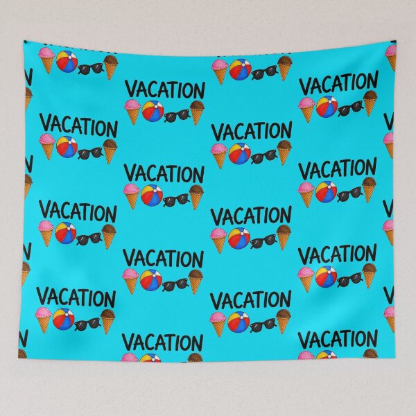 Item preview, Vacation – Ice cream, beach ball and sunglasses designed and sold by JOANNASKAH.