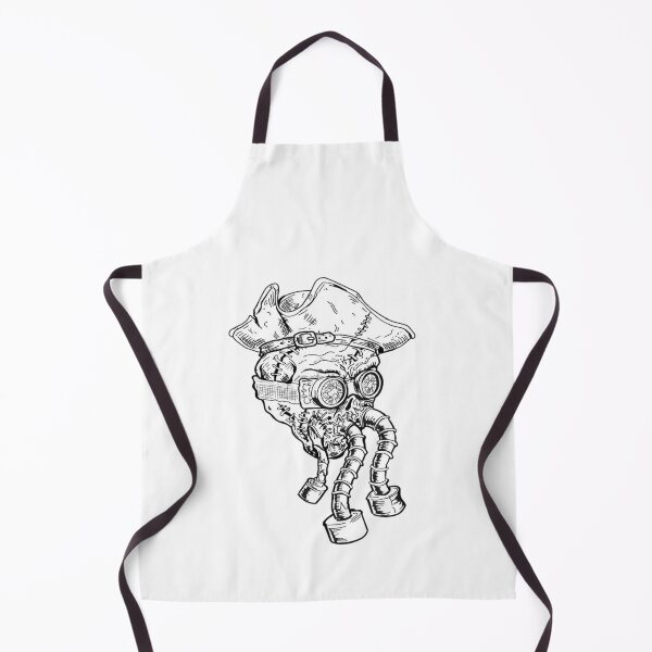 Item preview, Post-Apocalyptic Pirate Skull Cybernetic Art designed and sold by HELLPclothing.