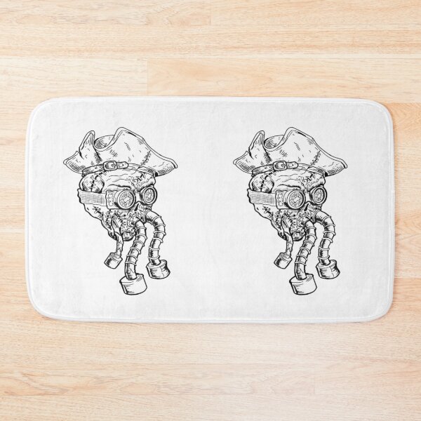 Item preview, Post-Apocalyptic Pirate Skull Cybernetic Art designed and sold by HELLPclothing.