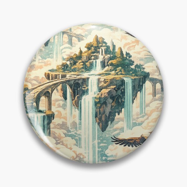 Item preview, Floating Castle Sky Islands Fantasy - Heavenly Architecture designed and sold by irfanshikh.
