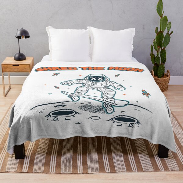 Item preview, Shred the Moon - Skateboarding Astronaut Space Design designed and sold by YourHue.