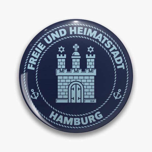 Item preview, Hamburg Coat of Arms – Free and Home City (Sky Blue) designed and sold by Roderix.