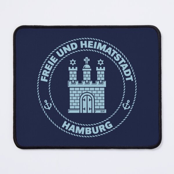 Item preview, Hamburg Coat of Arms – Free and Home City (Sky Blue) designed and sold by Roderix.