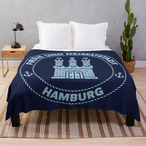 Item preview, Hamburg Coat of Arms – Free and Home City (Sky Blue) designed and sold by Roderix.