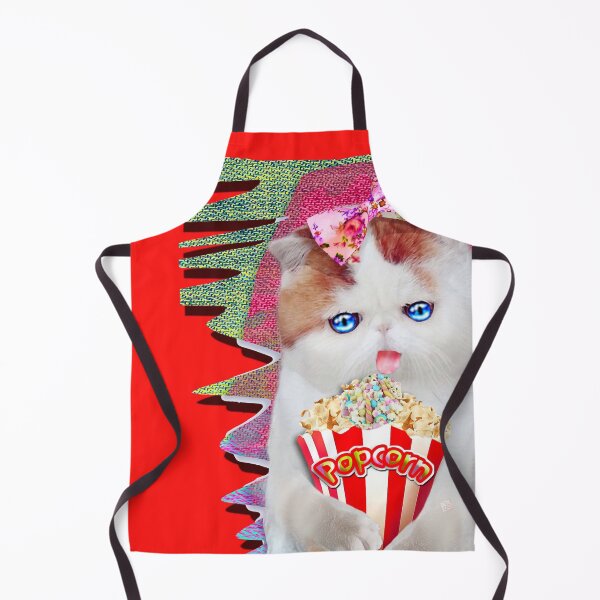 Item preview, Popcorn Cat on Denim (Design by ACCI) designed and sold by VanyssaGraphics.