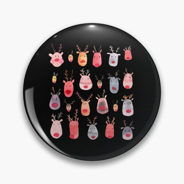 Item preview, Cute Watercolor Reindeer Pattern Christmas Holiday Art designed and sold by SiarheiYur.