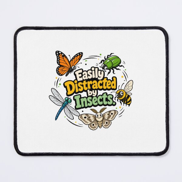 Item preview, Easily Distracted by Insects Funny Bug Lover designed and sold by AntiqueImages.