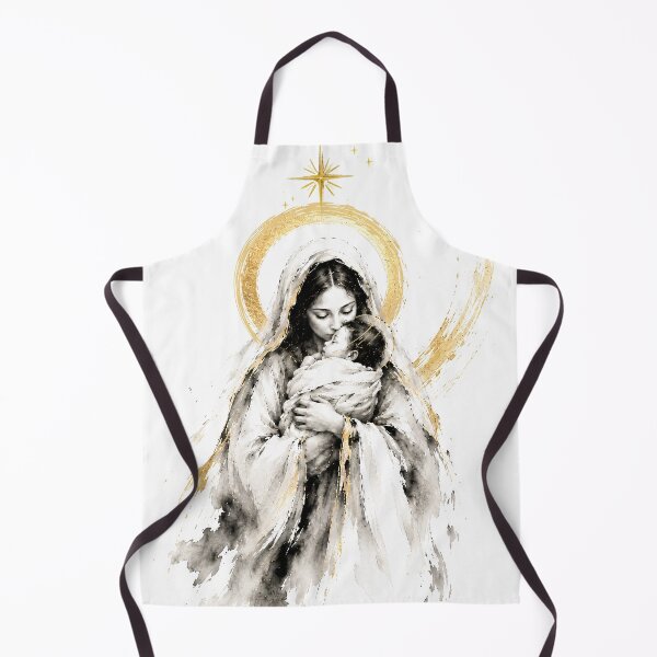 Item preview, Madonna and Child — Floating Ink Wash Nativity Art designed and sold by Phos Creatives.