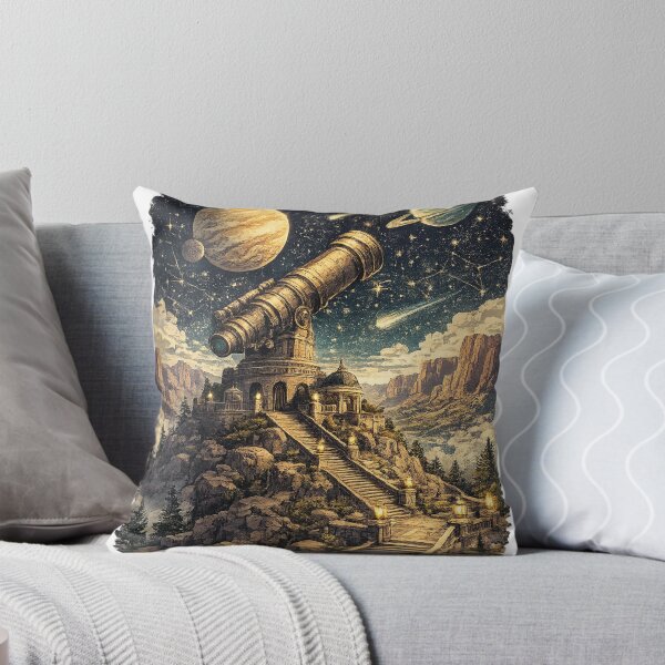 Item preview, Steampunk Observatory Telescope Planets - Fantasy Sci-Fi designed and sold by irfanshikh.