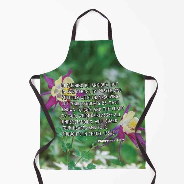 Item preview, Philippians 4:6-7 In Nothing Be Anxious - Columbine Flower Photograph designed and sold by InsprtnlArtbyDP.
