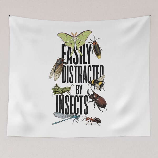 Item preview, Easily Distracted By Insects Entomology Lover designed and sold by AntiqueImages.