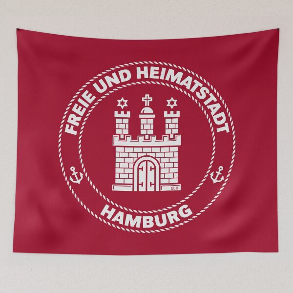 Item preview, Hamburg Coat of Arms – Free and Home City (White) designed and sold by Roderix.