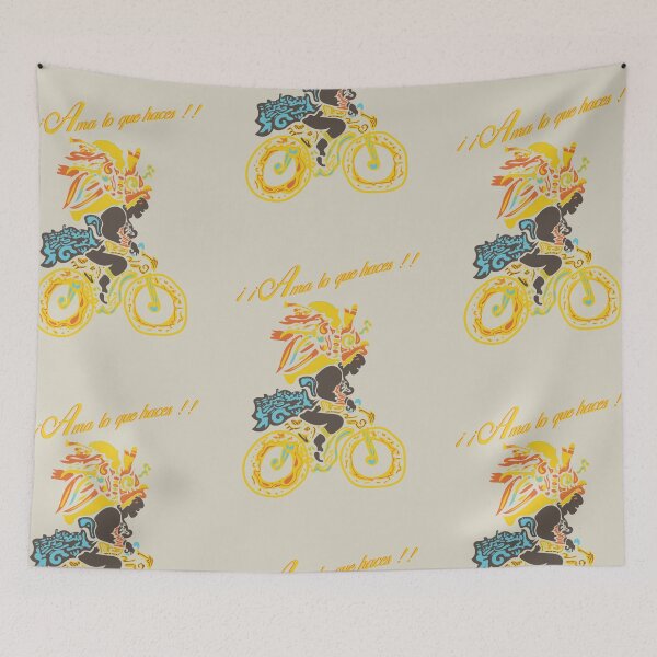 Item preview, El Viaje en Bicicleta – Quetzalcóatl Bike Ride, Mexican Cycling Art designed and sold by SrVegetatl.