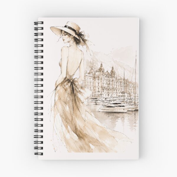 Item preview, Elegant fashion woman in Monaco – Luxury Fashion Watercolor Art. designed and sold by NewtBoo.