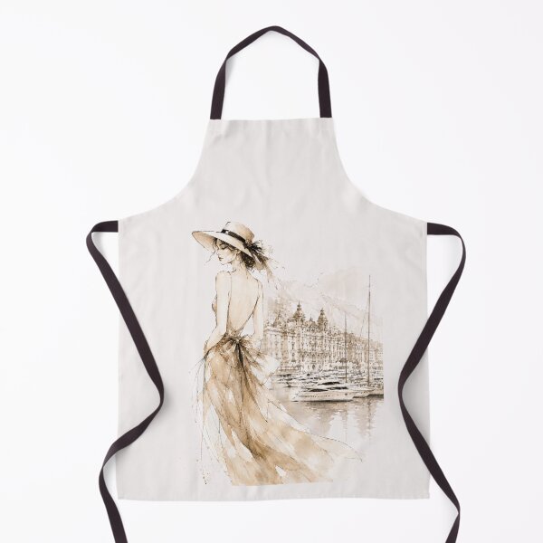Item preview, Elegant fashion woman in Monaco – Luxury Fashion Watercolor Art. designed and sold by NewtBoo.