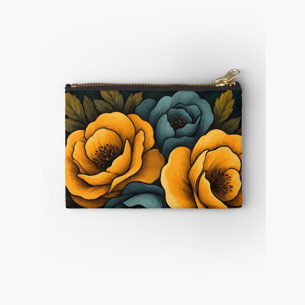 Item preview, Hearts 9 - Dark Teal and Yellow Rose Heart Art designed and sold by NikaNavi.