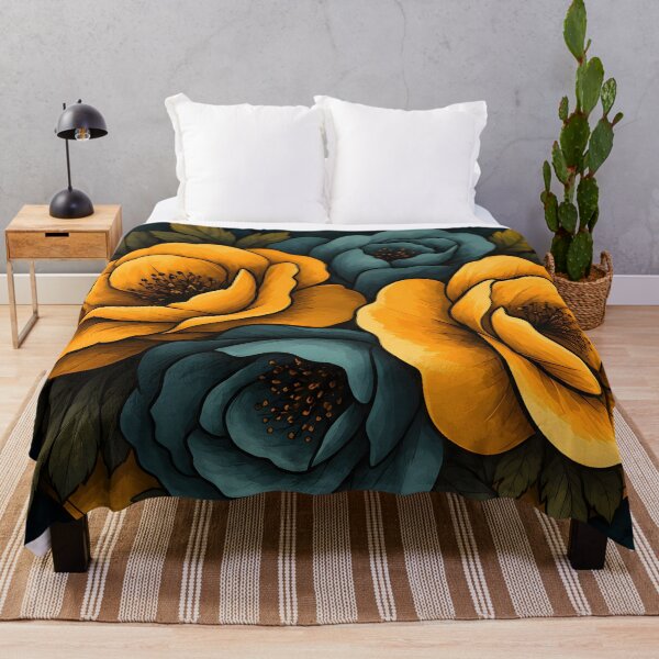 Item preview, Hearts 9 - Dark Teal and Yellow Rose Heart Art designed and sold by NikaNavi.