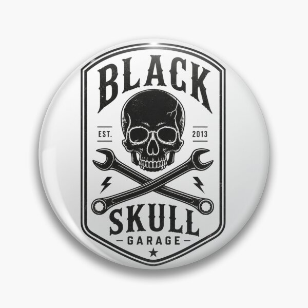 Item preview, Black Skull Garage – Vintage Vector Emblem designed and sold by Jandedan.