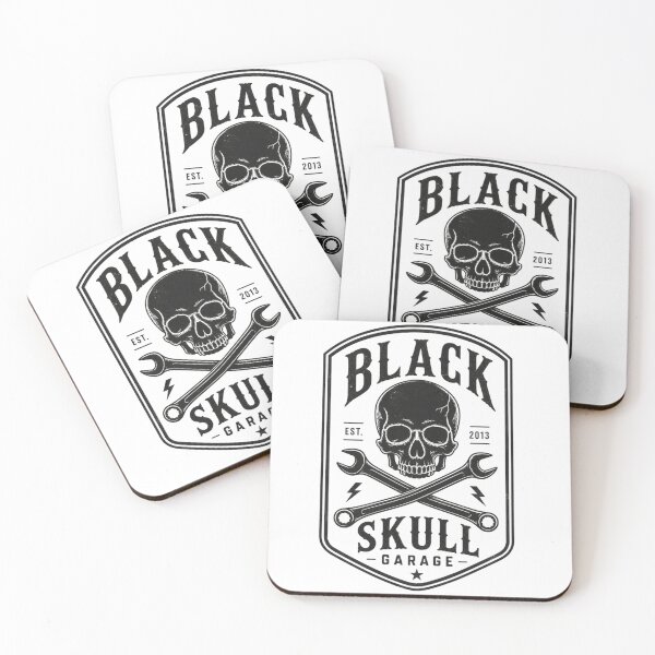 Item preview, Black Skull Garage – Vintage Vector Emblem designed and sold by Jandedan.