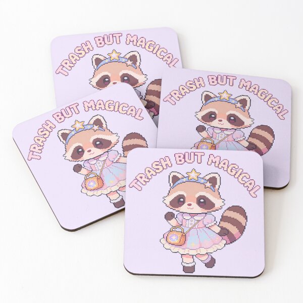 Item preview, Trash But Magical Raccoon - Cute Kawaii Pixel Art designed and sold by PotionPixelArt.