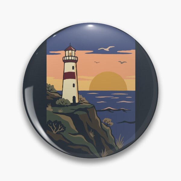 Item preview, Lighthouse Sunset Coast designed and sold by Catzura.