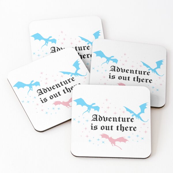 Item preview, Adventure Is Out There | Dragons Fantasy Celestial Book Lover Sticker | Trans Pride designed and sold by MoonSpellStudio.