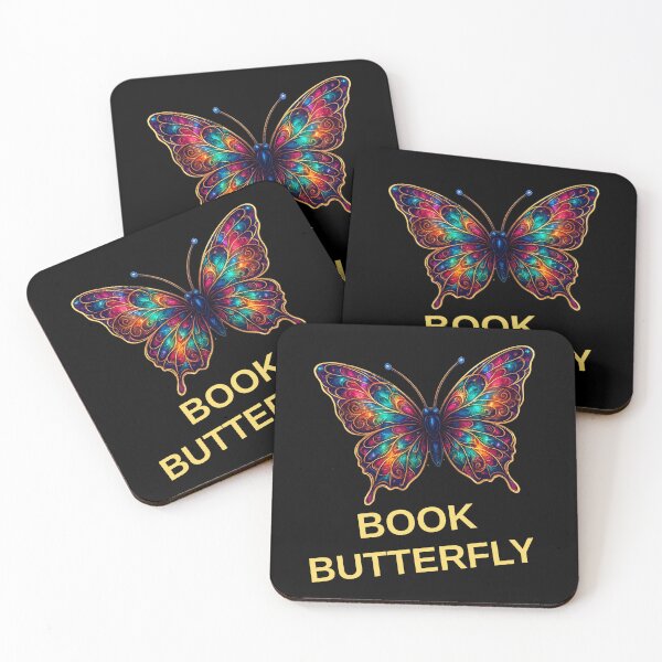 Item preview, Bookbutterfly, Not for a Bookworm, Only for a Book Butterfly beautiful image for book lovers designed and sold by AlphaBetulia.
