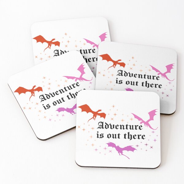 Item preview, Adventure Is Out There | Dragons Fantasy Celestial Book Lover Sticker | Lesbian Pride designed and sold by MoonSpellStudio.