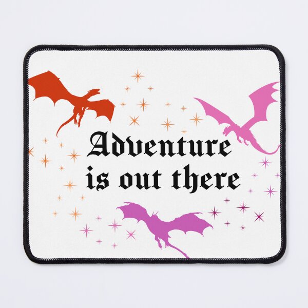 Item preview, Adventure Is Out There | Dragons Fantasy Celestial Book Lover Sticker | Lesbian Pride designed and sold by MoonSpellStudio.